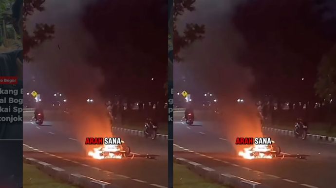 Pemotor tabrak ambulans