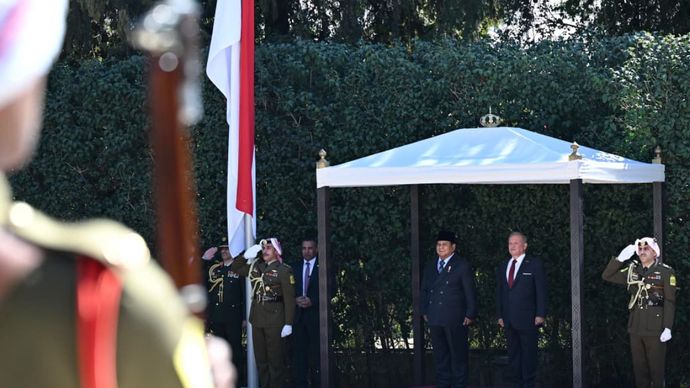 Prabowo Subianto dan Raja Abdullah II