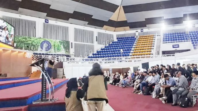 Suasana IPB Career Days 2026 di Gedung Grha Widya Wisuda IPB Dramaga. Foto: BRI