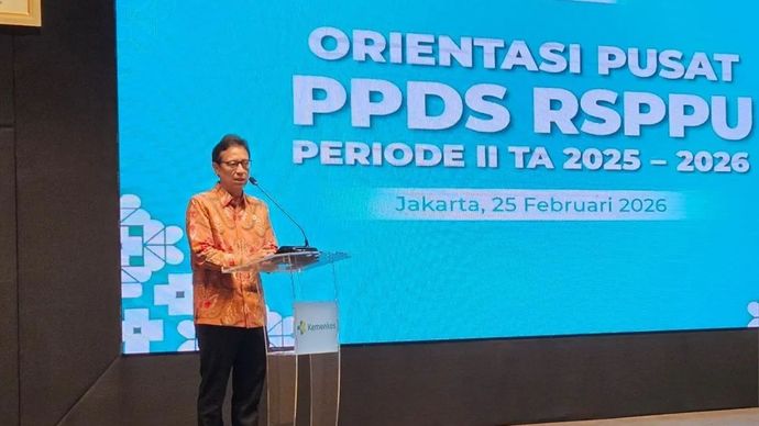 Menteri Kesehatan Budi Gunadi Sadikin di Jakarta, Rabu, 25 Februari 2026. ANTARA/Mecca Yumna