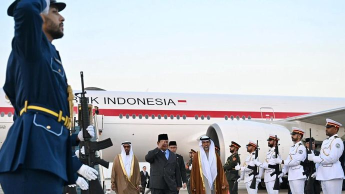 Prabowo Tiba di Abu Dhabi, Perkuat Kemitraan Strategis Indonesia - PEA