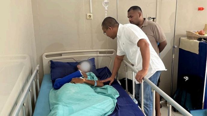 Kementerian HAM jenguk korban penganiayaan Brimob di Tual, Maluku