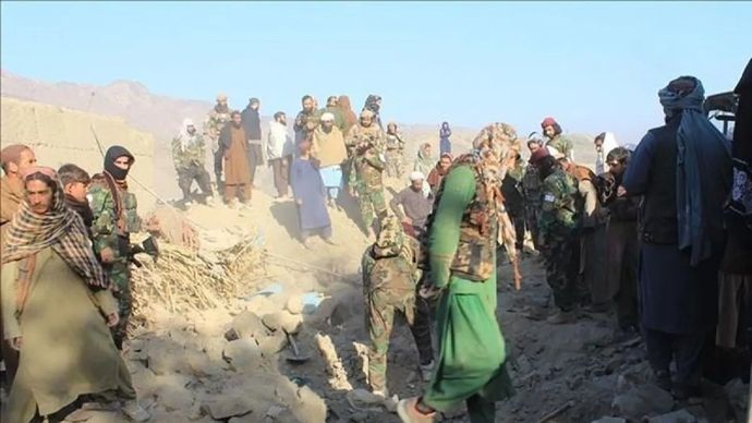 Pemandangan kehancuran setelah jet-jet Pakistan melakukan serangan udara di Afghanistan timur dan tenggara, Nangarhar pada 22 Februari 2026, yang menargetkan tempat yang digambarkan Islamabad sebagai tempat persembunyian militan, sementara pejabat Afghanistan mengatakan warga sipil tewas dan bersumpah akan membalas dendam. ANTARA/Anadolu-Stringer/pri.