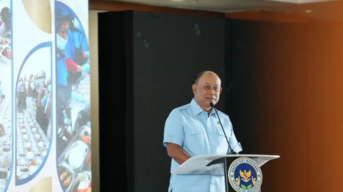 Kepala BGN Dadan Hindayana dalam sosialisasi regulasi kepegawaian di lingkungan BGN di Jakarta pada Rabu, 25 Februari 2026. ANTARA/HO-BGN.