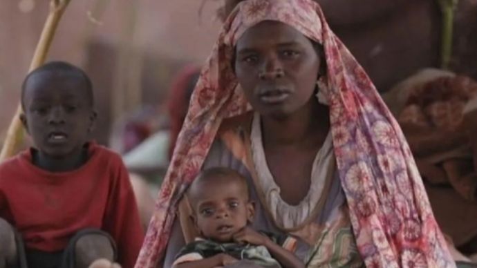 Wanita mengaku pengungsi di El Fasher Sudan