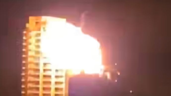 Viral Warga Bahrain Rayakan Serang Drone Iran Kenai Gedung yang Disebut Persembunyian Mossad