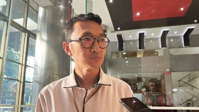 Juru Bicara Komisi Pemberantasan Korupsi Budi Prasetyo. ANTARA/Rio Feisal/am.