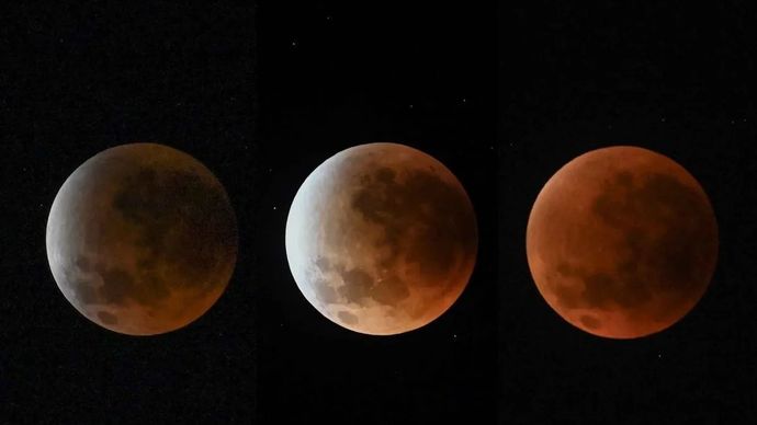 Ilustrasi: Fenomena fase gerhana bulan total. ANTARA FOTO/Ahmad Subaidi/YU