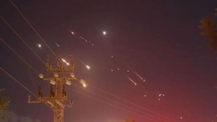 Ilustrasi - Rudal Israel serang Iran. ANTARA/Anadolu