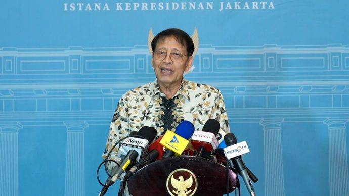 Menteri Luar Negeri periode 2001&ndash;2009 Noer Hassan Wirajuda,  di Istana Merdeka, Jakarta, Selasa, 3 Maret 2026.