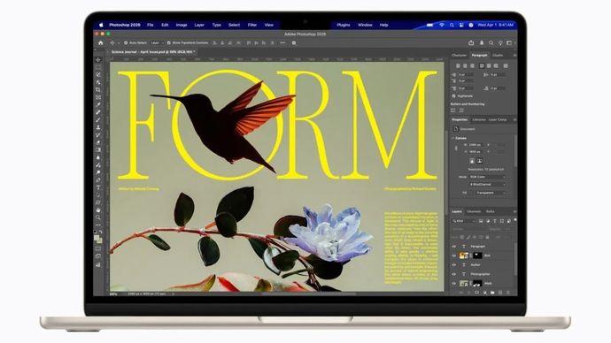 Tampilan MacBook Air dengan chip M5. (ANTARA/HO-Apple) 