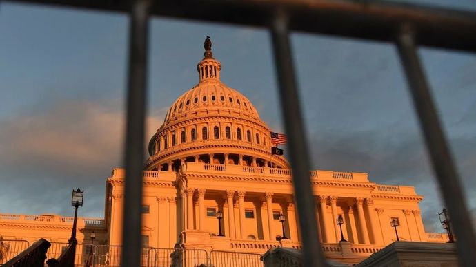 Arsip - Gedung Capitol tempat Kongres AS berkantor di Washington, D.C, Amerika Serikat 15 Oktober 2025. (ANTARA FOTO/Xinhua/Li Rui/bar)