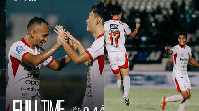 Bali United mendulang tiga poin usai mempermalukan tuan rumah Arema FC dengan skor 4-3 di Stadion Kanjuruhan, Kabupaten Malang, Jawa Timur, Jumat Malam.