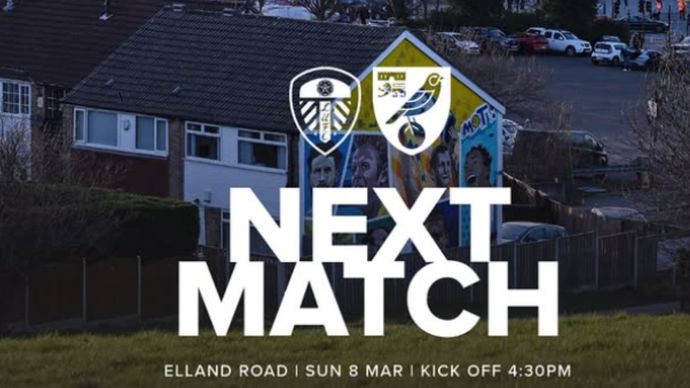 Leeds melawan Norwich City