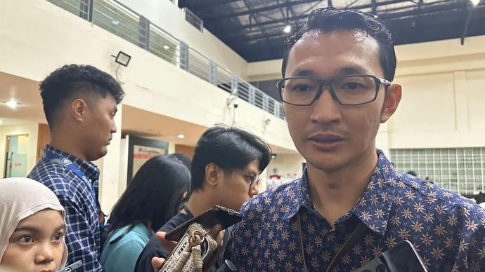 Juru Bicara Komisi Pemberantasan Korupsi Budi Prasetyo memberikan keterangan di Gedung Juang KPK, Jakarta, Selasa 3 Maret 2026. ANTARA/Rio Feisal