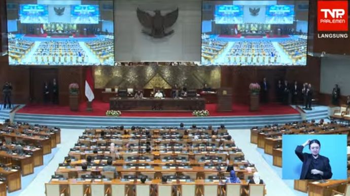 Rapat paripurna DPR RI, Selasa, 10 Maret 2026. 