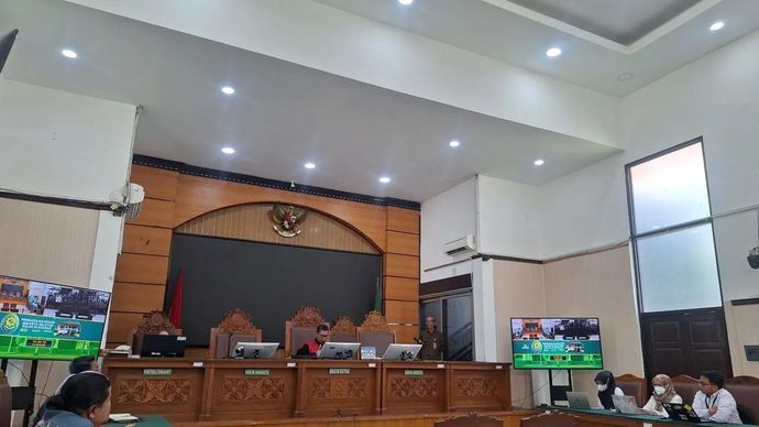 Sidang putusan praperadilan Mantan Menteri Agama (Menag) Yaqut Cholil Qoumas dalam penetapan tersangka dirinya oleh Komisi Pemberantasan Korupsi (KPK) terkait kasus dugaan korupsi kuota haji tambahan untuk penyelenggaraan ibadah haji 2023-2024 di Pengadilan Negeri Jakarta Selatan, Jakarta, Rabu 11 Maret 2026. ANTARA/Luthfia Miranda Putri.