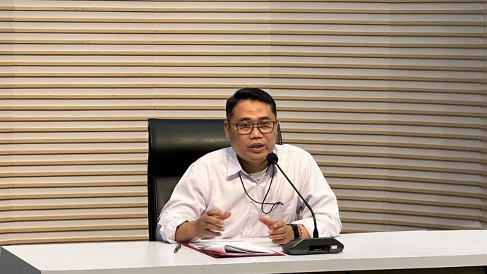 Deputi Penindakan dan Eksekusi Komisi Pemberantasan Korupsi Asep Guntur Rahayu memberikan keterangan di Gedung Merah Putih KPK, Jakarta, Rabu 11 Maret 2026. ANTARA/Rio Feisal