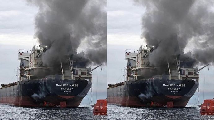 Kapal Kargo Thailand Diserang Rudal Iran