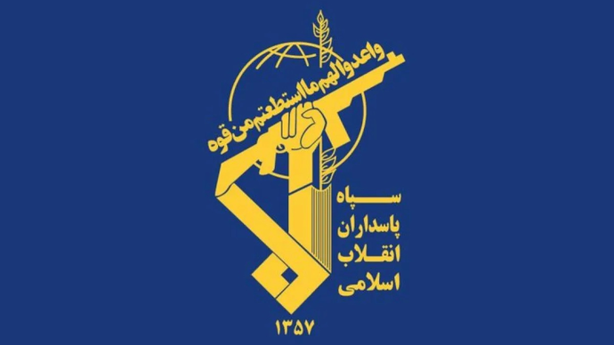 Logo Korps Pengawal Revolusi Islam Iran (IRGC). (ANTARA/IRNA-OANA)