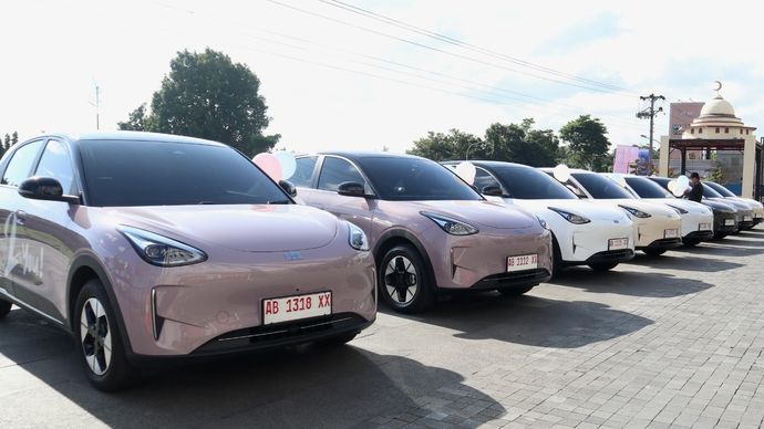 Geely Auto Indonesia terus mempercepat distribusi mobil listrik andalannya, Geely EX2. (Foto: Dok/Istimewa)