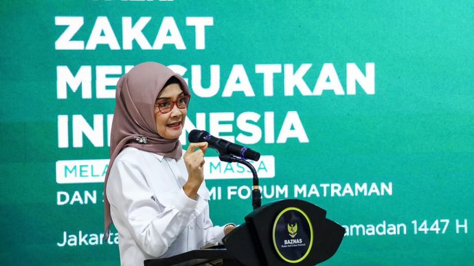 Perwakilan Badan Komunikasi Pemerintah Republik Indonesia menyampaikan pentingnya peran Badan Amil Zakat Nasional dalam mendorong pertumbuhan ekonomi dan pengentasan kemiskinan ekstrem menuju visi Indonesia Emas 2045. 