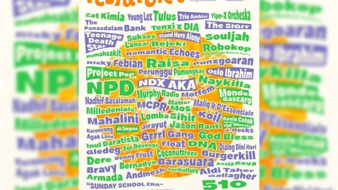 Poster resmi daftar penampil fase pertama Pestapora 2026 (ANTARA/HO-Boss Creator)