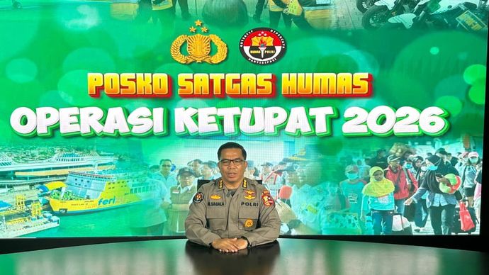 Juru Bicara Satgas Humas Operasi Ketupat 2026, Kombes Pol. Marupa Sagala. 