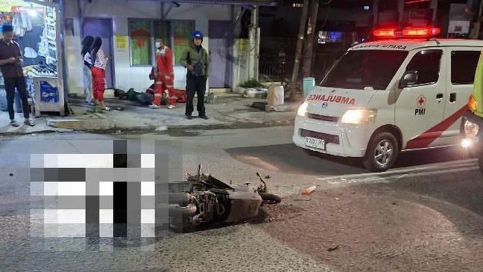 Kecelakaan maut di Koja, Jakarta Utara. 