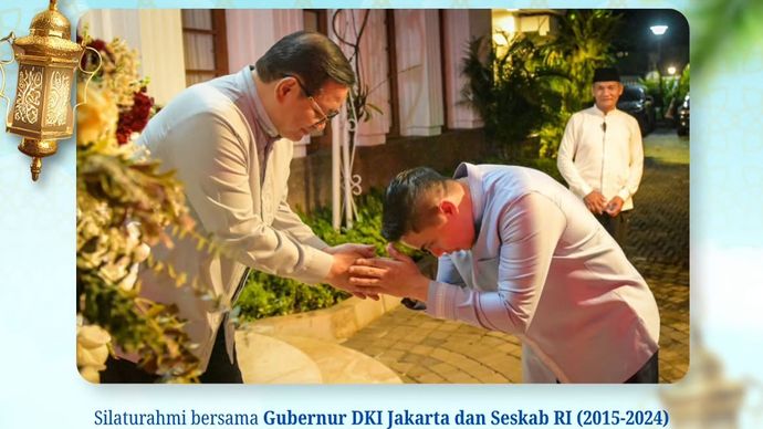 Seskab Teddy Unggah Momen Lebaran Silaturahmi dengan Pramono Anung hingga Panglima TNI