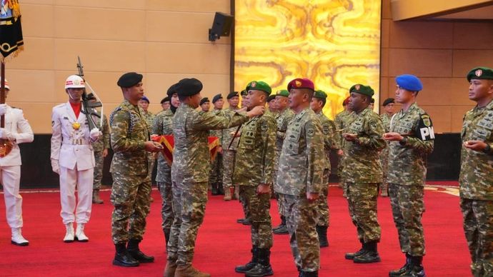 Panglima TNI Pimpin Penyerahan dan Pelantikan Jabatan di Lingkungan TNI