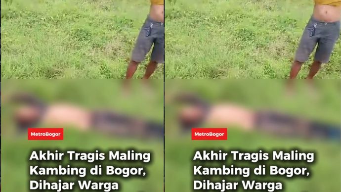 maling kambing tewas dihakimi warga
