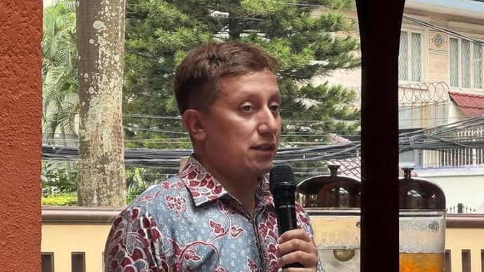 Arsip - Juru Bicara Kementerian Luar Negeri RI Vahd Nabyl A. Mulachela berbicara dalam media gathering di Jakarta, Selasa (10/2/2026). ANTARA/Cindy Frishanti/aa.