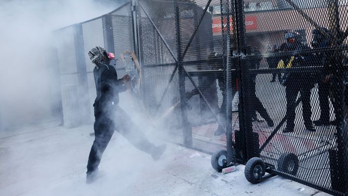 Demo Tolak Presiden Donald Trump