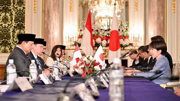 Prabowo Subianto dan Perdana Menteri (PM) Jepang Sanae Takaichi