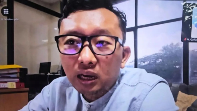 Ketua YLBHI Muhamad Isnur dalam diskusi yang diselenggarakan Indonesia Youth Congress (IYC) di Jakarta, Senin (30/3/2026). ANTARA/HO-Indonesia Youth Congress.