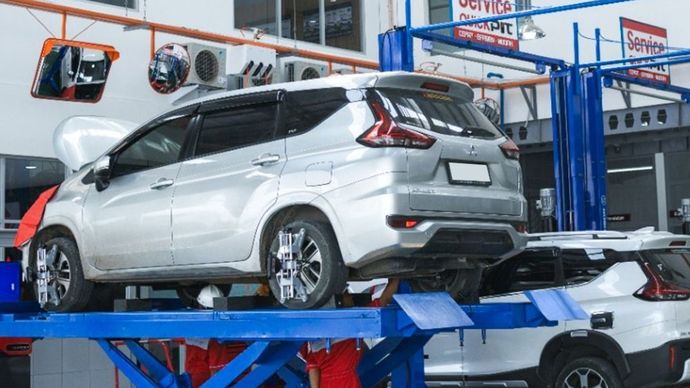 Melakukan pemeriksaan mobil setelah mudik sangat penting untuk menjaga keamanan dan kenyamanan. (Foto: Dok/Istimewa/Mitsubishi Motors)