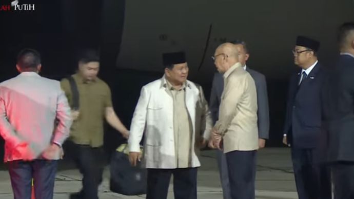 Prabowo Subianto tiba di Tanah Air usai merampungkan kunjungan ke dua negara, Jepang dan Republik Korea