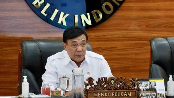 Foto ilustrasi Menko Polkam Djamari Chaniago saat rapat di kantor Kemenko Polkam (ANTARA/Ho-Humas Kemenko Polkam)