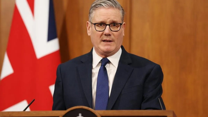 Perdana Menteri Inggris Keir Starmer berbicara pada konferensi pers di London, Inggris, 1 April 2026. Starmer mengatakan bahwa Inggris akan menjadi tuan rumah KTT internasional pekan ini tentang pemulihan kebebasan navigasi di Selat Hormuz. ANTARA/Handout via Xinhua/Lauren Hurley/No. 10 Downing Street