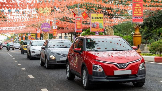VinFast mencetak rekor 3.520 pesanan mobil listrik dalam Sehari di Vietnam. (Foto: Dok/Istimewa) 