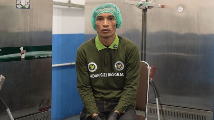 Susanto diterima di dapur MBG di SPPG Pojok, Mojogedang, Karanganyar, Jawa Tengah. (Foto: Dok/Istimewa/Bakom RI) 