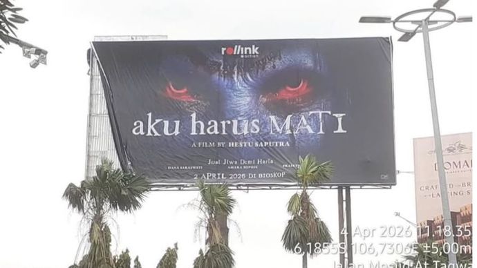 Baliho film Aku Harus Mati