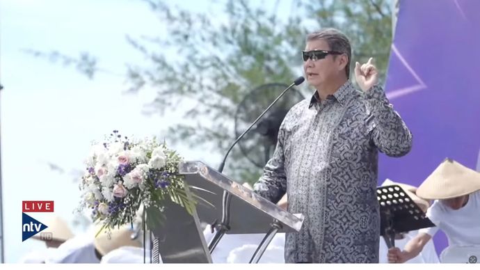 Utusan Khusus Presiden, Hashim Djojohadikusumo di perayaan Paskah Nasional.