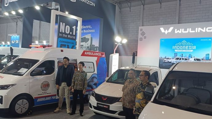 Partisipasi Wuling di GIICOMVEC 2026 merupakan bentuk komitmen dalam mendukung kebutuhan pelaku usaha di Indonesia. (Foto: Adiantoro/NTV) 