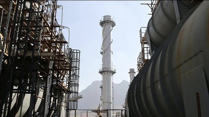 Ilustrasi - Perusahaan Kilang Minyak dan Gas Isfahan di Iran. (ANTARA/Anadolu/pri)