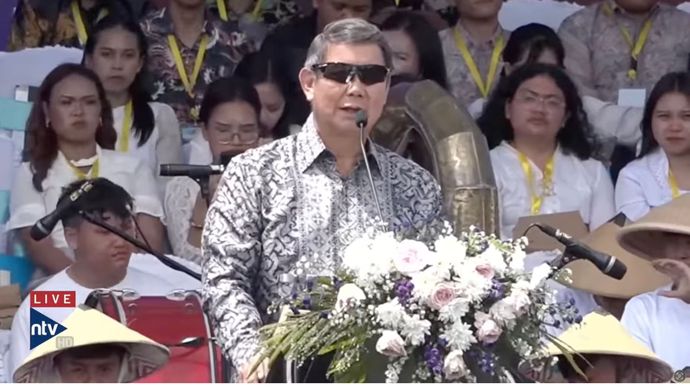 Utusan Khusus Presiden, Hashim Djojohadikusumo di perayaan Paskah Nasional.