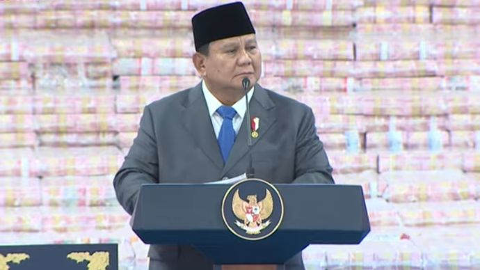 Presiden Prabowo Subianto di Gedung Kejaksaan Agung. 