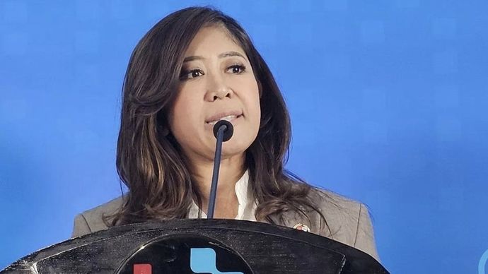 Menteri Komunikasi dan Digital Meutya Hafid menyampaikan keterangan pers mengenai kepatuhan platform digital pada Peraturan Pemerintah Nomor 17 tahun 2025 tentang Tata Kelola Penyelenggaraan Sistem Elektronik dalam Pelindungan Anak (PP Tunas) di Kantor Kementerian Komunikasi dan Digital, Jakarta Pusat, Kamis (9/4/2026). ANTARA/Livia Kristianti/aa.