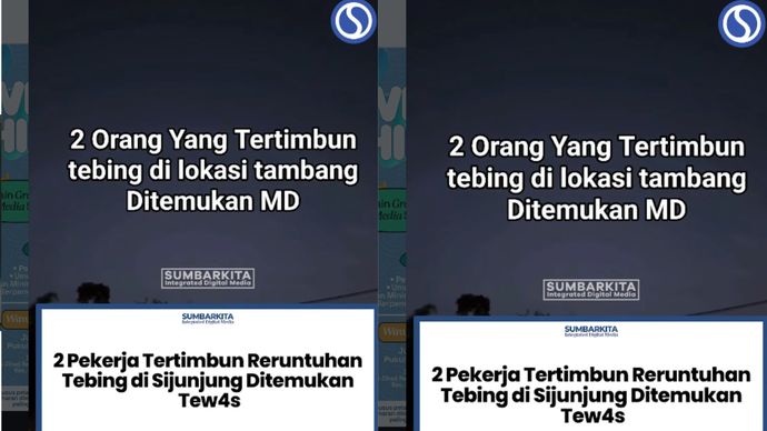 2 orang tewas tertimpa reruntuhan